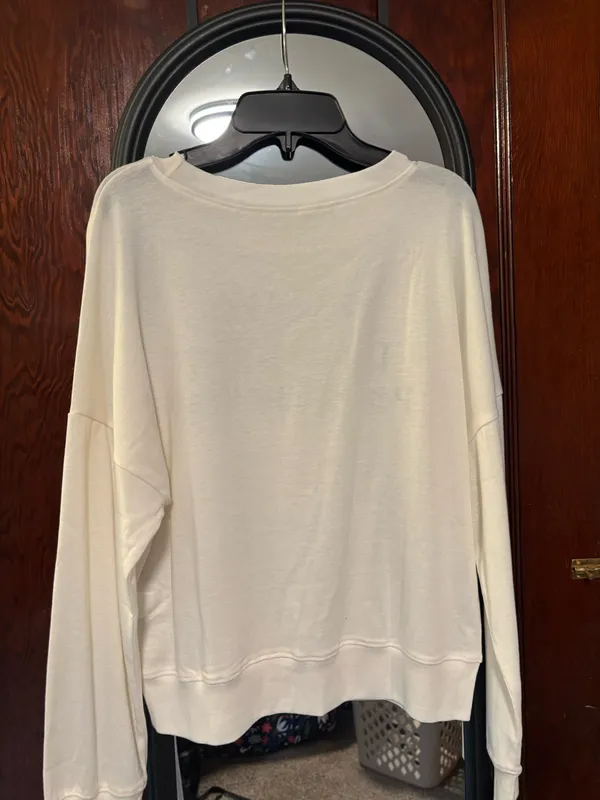 White Long Sleeve Dog Top - Image 3