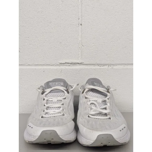 Womens Sz 10.5 Under Armour Charged Rogue Lace-Up White Trainers 3021247_106 - Image 3