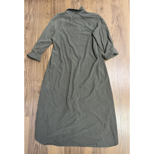 Zara Shirt Button Down Dress Parisian 90s Minimalist Capsule Layering London - Image 2