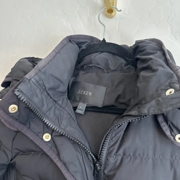 J.Crew | Wintress Long Hooded Down Puffer Coat‎ in Black | Blogger's Favorite - Image 5