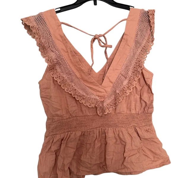 Old Navy pink summer tank blouse size S‎ - Image 2
