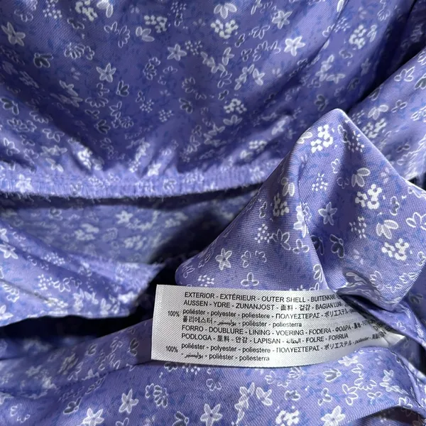 Zara size large purple floral babydoll dress - Image 8