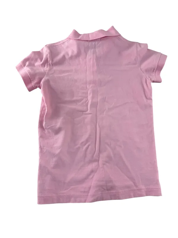 Lilly Pulitzer Light Pink Short-Sleeve Polo with Green Palm Logo - Image 5