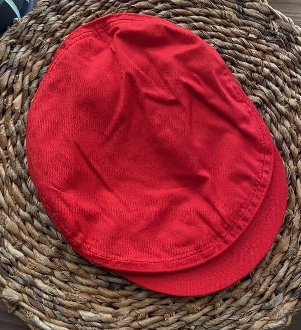 Vintage Women’s cabbie hat CAP red retro NWT Y2K - Image 3