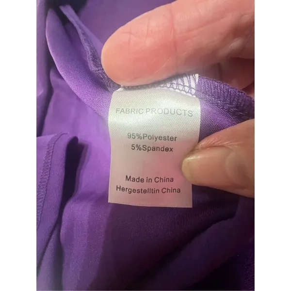 Mushare Purple Maxi One shoulder Dress Sz M NWT - Image 3