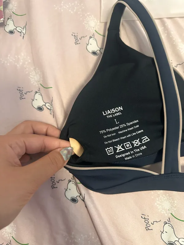 Liasion the Label Balance Bra Blue Size L - Image 4