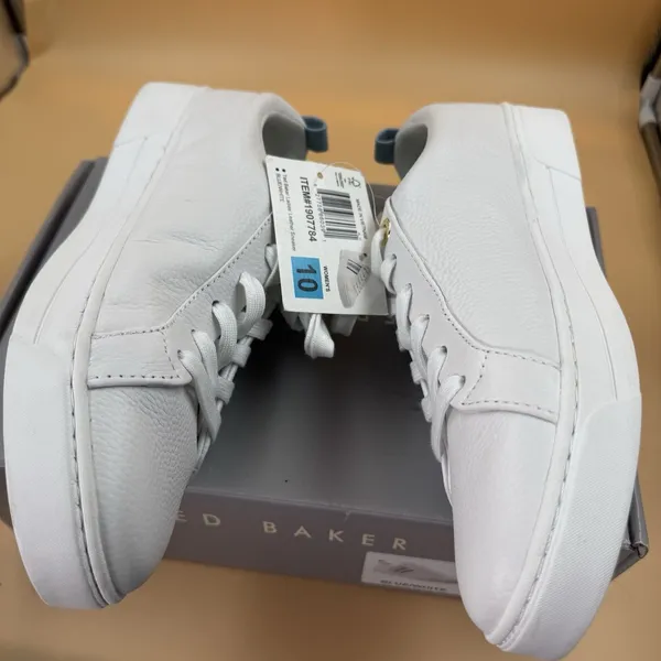 Ted Baker Women s Leather Sneakers, Blue/White, Size 10 - Image 7