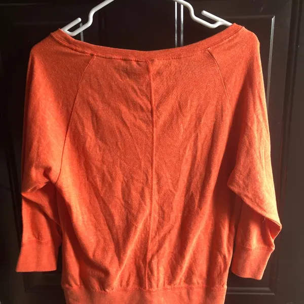 Nike‎ women's gym vintage crew top Orange Small - Image 2