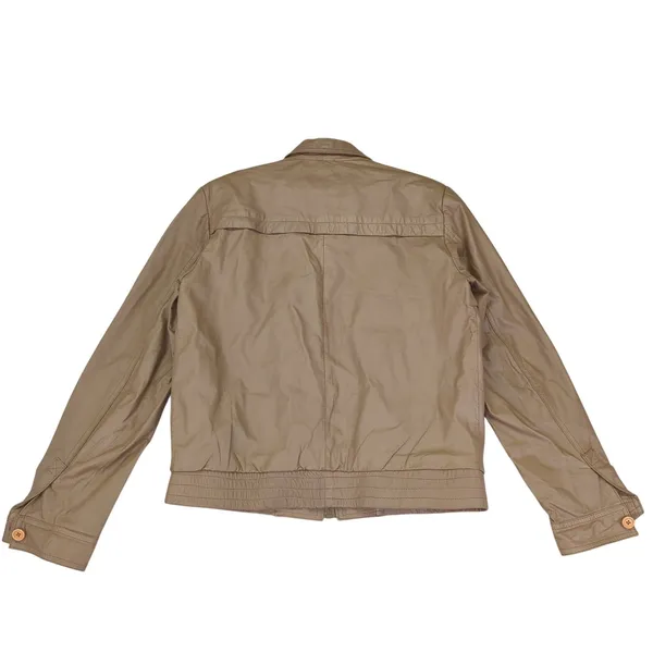 Schott Sportswear Genuine Leather Bomber Jacket‎ Womens Size 40 Brown - Image 2