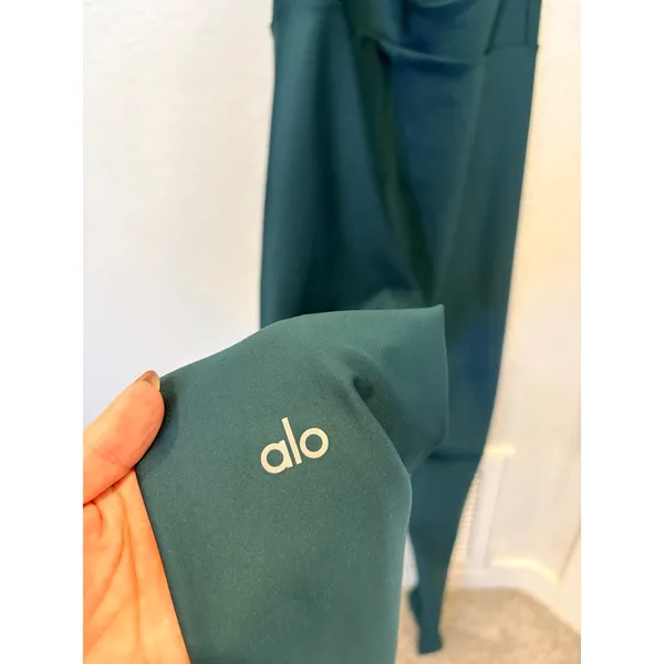 Alo Yoga Airlift Disco Daze Onesie Jumpsuit Forest Green XS - Image 6