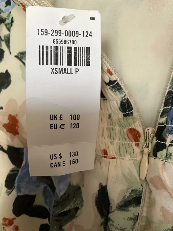 Abercrombie & Fitch Floral Puff Sleeve Dress XSP - Image 10
