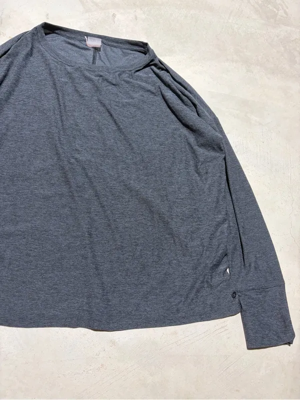 Calia Long Sleeve Crewneck Shirt gray medium - Image 5