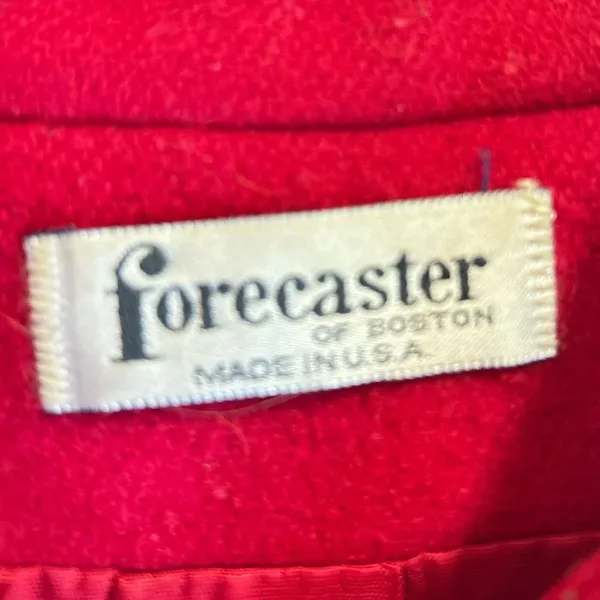 Pendleton OF Boston women 82% VTG Red peacoat U S A. - Image 5