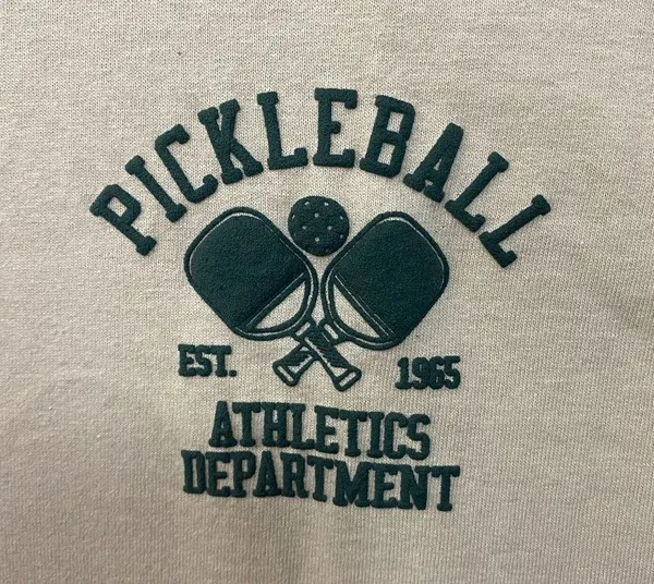 Strange Daze Pickleball Athletics Department Beige T-Shirt XL - Image 2