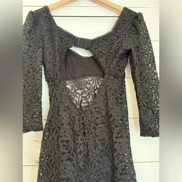 NWOT free people Adored Maxi in Black dress - Image 4