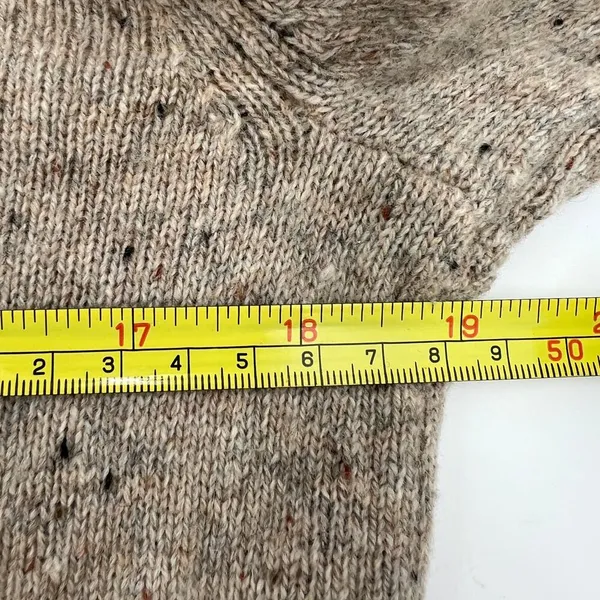J. Crew Rugged Merino Shawl Collar Donegal Sweater Knit Pullover - Image 4