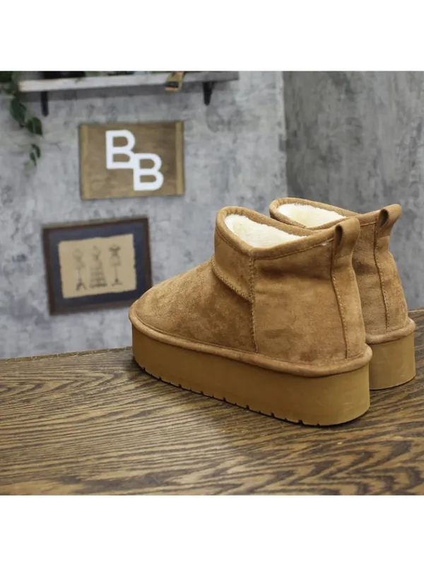 Madden Girl Brave Platform Cozy Bootie BRAV02J1 Tan Brown 9.5M - Image 2