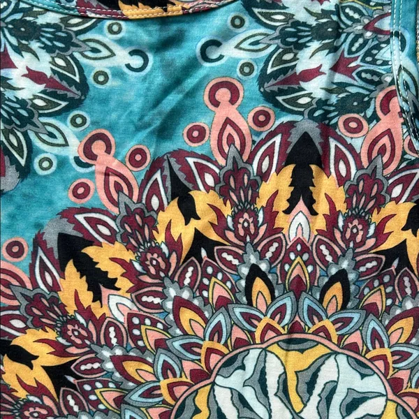Colorful Mandala Sleeveless Dress - Image 3