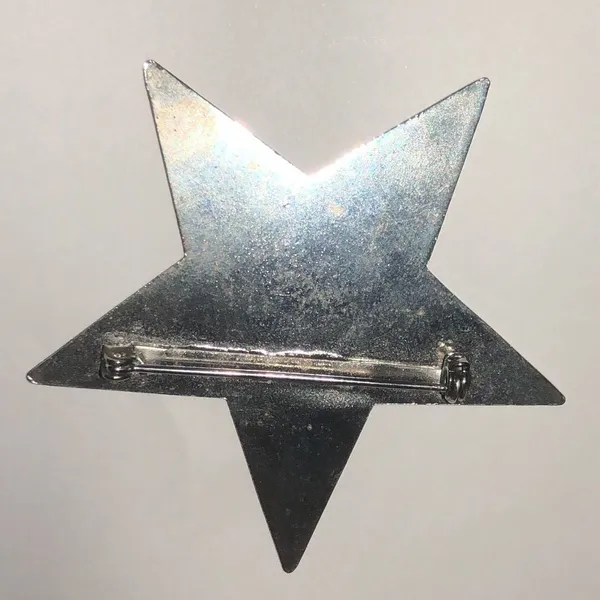 Silver Tone Vintage Star Brooch - Image 4