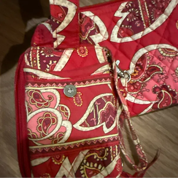 Vera Bradley Card Holder Wallet and Small Hand Pouch‎ Lot of 2 Retired Pattern - Image 4