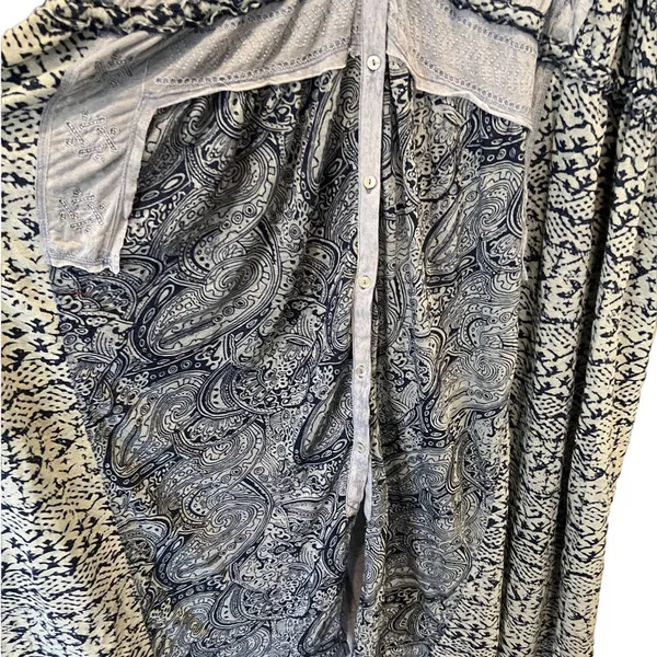 Free People Oh My Mix Print Long Sleeve Dress Duster Size Small - Image 8
