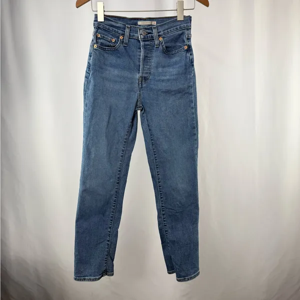 Levi's Wedgie Straight Jeans in Jive Sound Blue‎ Size 26 - Image 6