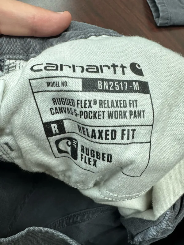 Carhartt Mens Relaxed Fit Pants in Gravel Grey Size 30x32 - Image 5