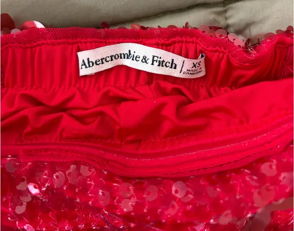 Abercrombie Scarlett strapless sequin mini dress - Image 8