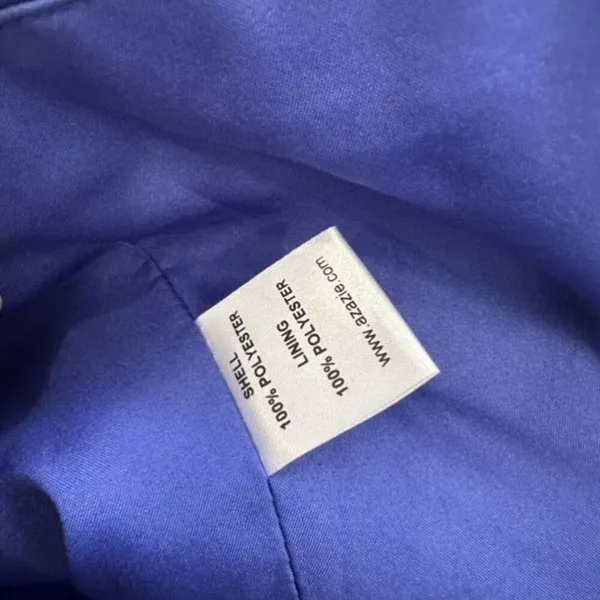 AZAZIE GRACE Royal Blue A-Line‎ Pleated Chiffon Dress Size 6 Bridesmaid Wedding - Image 7