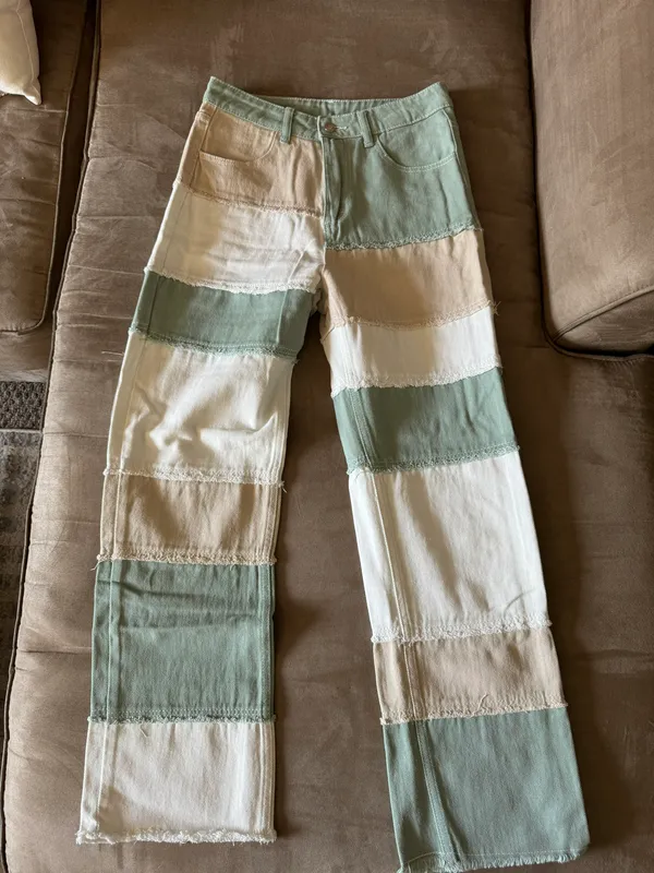 SheIn Patch Work Pants - Image 3
