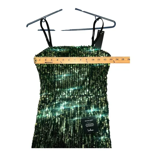 Lulu's‎ Hit the Dance Floor Green Sequin Mini Dress, XS - Image 6