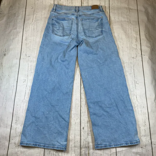 American Eagle Low Rise Ultra Wide Leg Strigid Jeans - Image 6