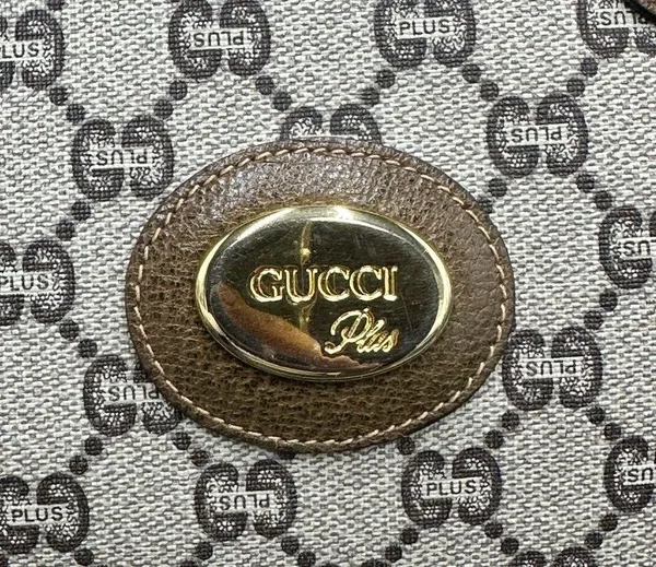 Gucci Brown Plus GG Coated Canvas Boston Bag - Image 4