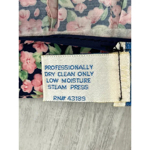Susan Bristol Components Vintage Pleated Floral Skirt Rayon USA 8 Cottagecore Prairie Pink - Image 7