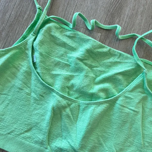 Out From Under Womens Urban Outfitters Green Cropped Tank / Bralette - XL - Image 4