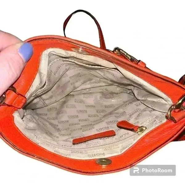 Michael‎ Kors Hamilton Tangerine Crossbody Purse - Image 7