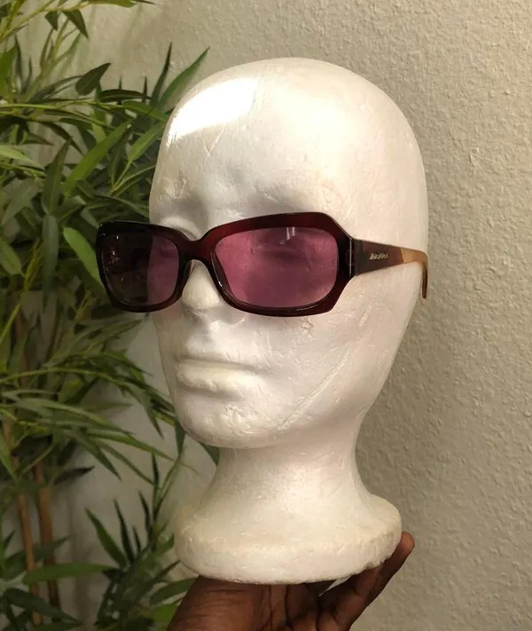 Vintage 90s Y2K Dickies Retro Baddie Cyber Goth Vixen Mcbling Pink Round Square Chunky Sunglasses #2000s #streetwear #Alternative #Whimsygoth #Grunge Biker - Image 2