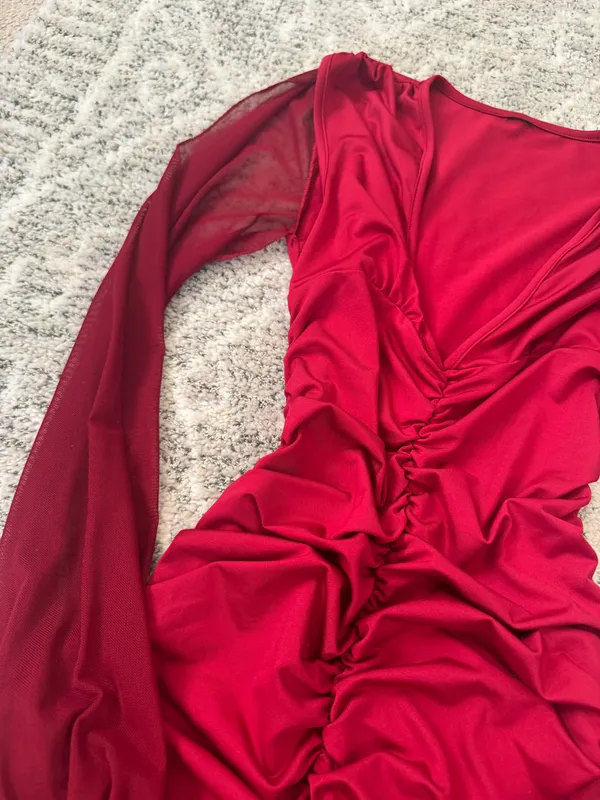 Red Going Out Dress Size XS - Image 4
