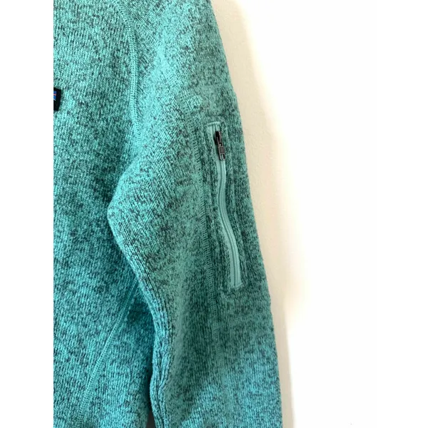 Patagonia Better Sweater 1/4 Zip Pullover Jacket Teal Size Small - Image 4