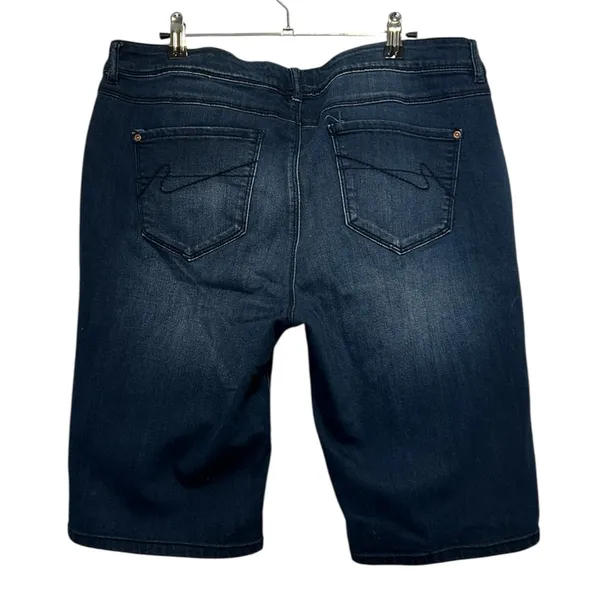 Cato est 1946 Denim Bermuda Shorts Blue Size 16 - Image 2
