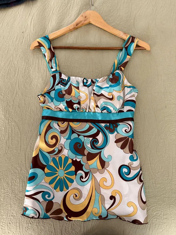 A Byer Colorful swirl pattern top - Image 3
