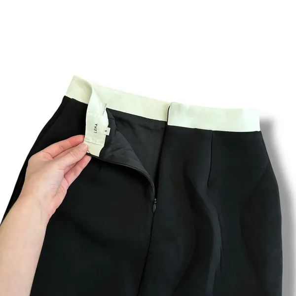LENA “Jumpin’ On A Jet Set” Black & White Two-Piece Crop Top &‎ Mini Skirt S NWT - Image 9