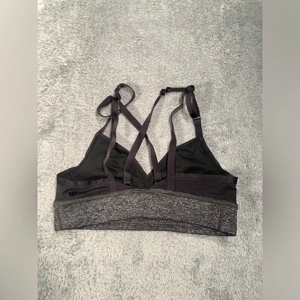 Lululemon athletica Black and Gray sports bra 6 - Image 4