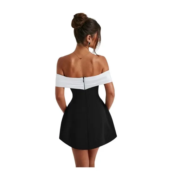 Babyboo DELTA MINI DRESS - BLACK/WHITE NWT - Image 2