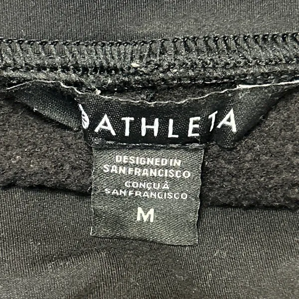 Athleta Women's Black Wide Leg Elastic Waist Activewear Trousers Sweatpants Sz M - Image 4