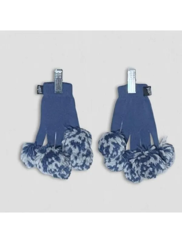 NFL Indianapolis Colts Spirit Fingers Gloves Pom Poms Blue/White - Image 2