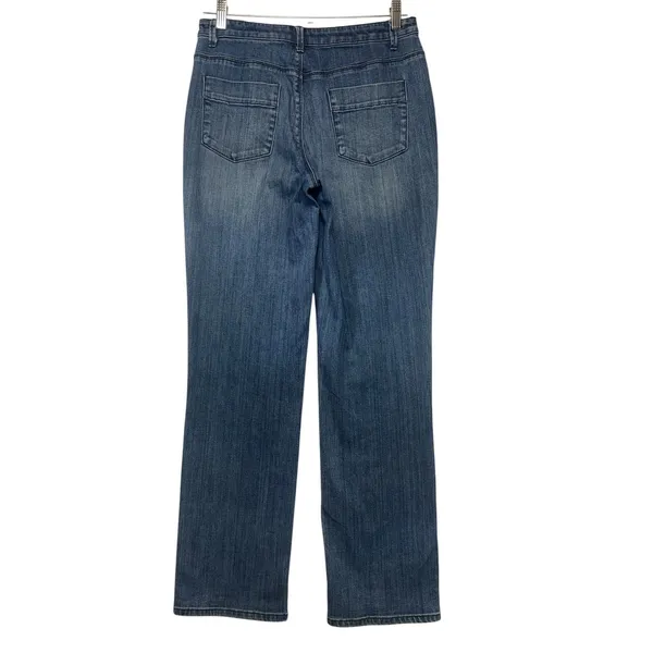Coldwater Creek Brand Jeans Womens‎ 6 Blue Straight Leg Medium Wash Denim Pants - Image 5