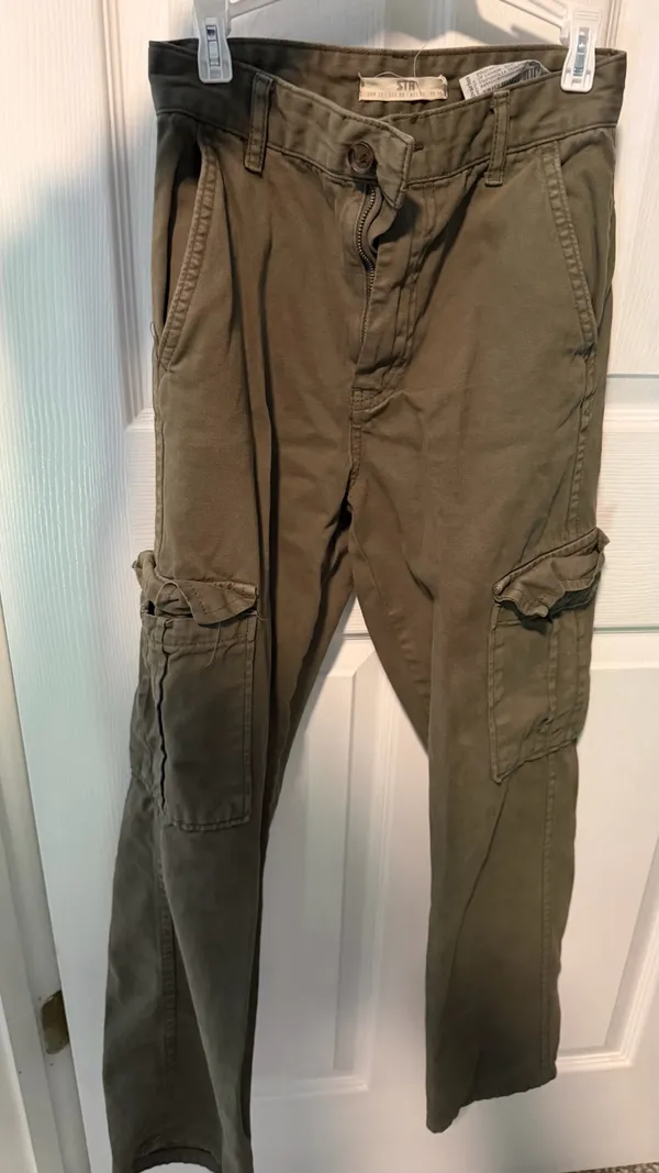 Olive Green Cargo Pants 00 /tall - Image 4