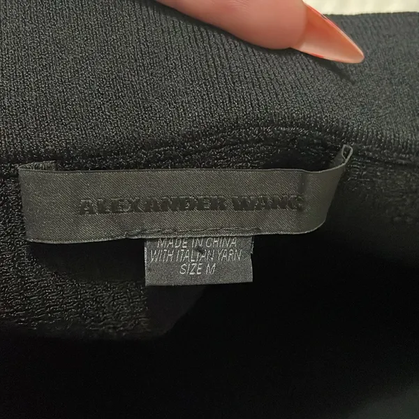 Alexander Wang Black Bodycon Mini Skirt Quiet Luxury Minimalist Office Siren - Image 5
