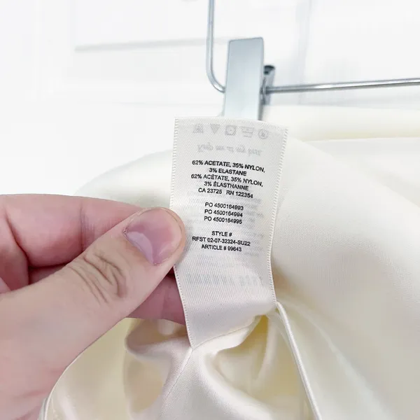Aritzia Sunday Best Wendy White Satin Mini Skirt Y2K Coquette - Image 7